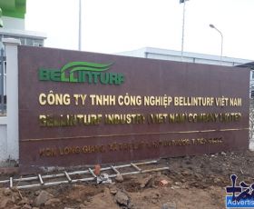 Làm chữ inox công ty Bellinturf Tiền Giang